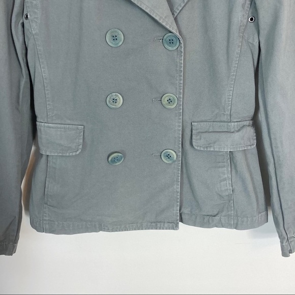 NILI LOTAN Double Breasted Cotton Blazer Jacket - Picture 8 of 14